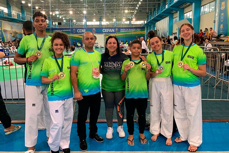 Taekwondistas de JF conquistam seis medalhas em competição no&nbsp;Rio